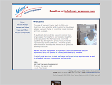 Tablet Screenshot of metravacuum.com